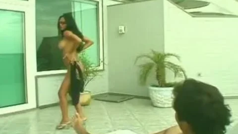 Claudia Moura fucks With twink And Whips Him