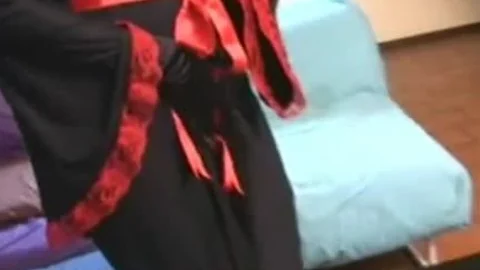 Salma Salma Elegant Robe And Gloves dril