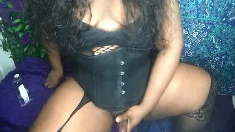 BBW TS humongous clit cumshot