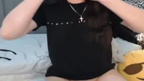 delicious Ladyboy Masturbates And Cums In Hand