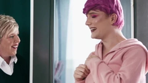 Trans Angels: Pink-haired Benny Strokes Rana