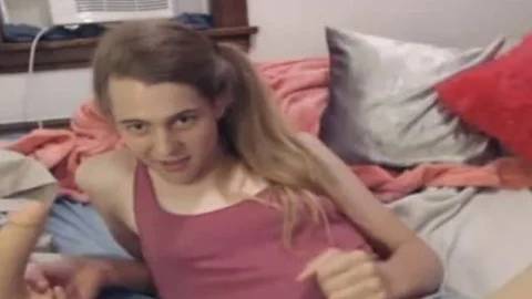 nasty teen ladyman Playing With Her dildo