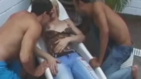 Spit Roast A delicious tranny With Your best friend