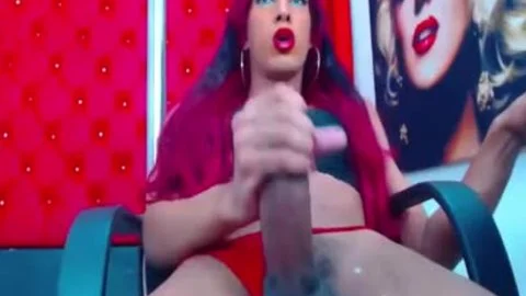 Redhead sheboy loves To jerk off