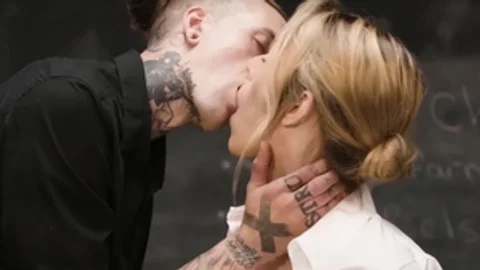 Casey Kisses sucking dick kissing