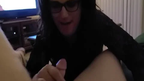 Transgirl Drinks massive Load