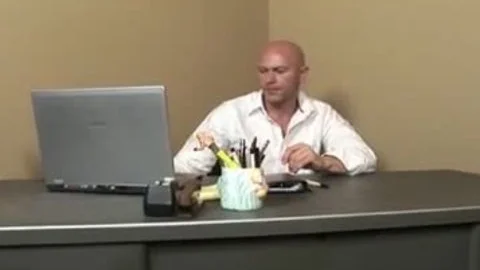 Skinny ladyboy With massive Fake boobs Being fucked On A Desk