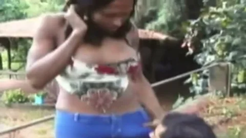 giant black tgirl schlong action