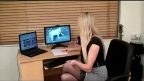 lustful blonde TS Watches Porn And Strokes