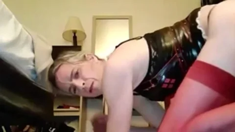 Using Her Bottles Like fake penis