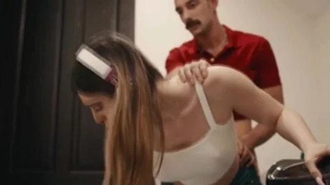 Curvy Trans Maid gets Her arse Rammed By Her yummy Boss