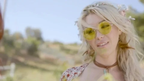 Transfixed: Sunset Romance Among Wildflowers