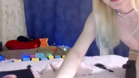 blonde Sissy: Throatfucking, booty to face hole, Salivating