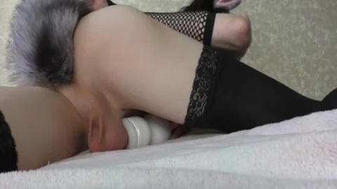 Femboy Kitty bonks And Cums cunt. Część 2