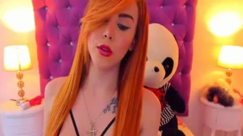 Smoking naughty Ginger Tgurl