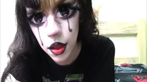 Real anime tranny Jerks Off & Eats cum #13 / HALLOWEEN2017