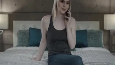 Dante Colle Helps Her excited Stepsister TS Ella Hollywood On The couch