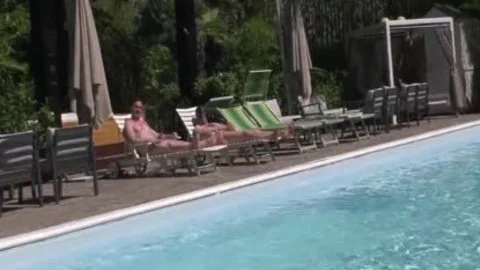Raphaella Ferrari Takes Two weenies By The Pool