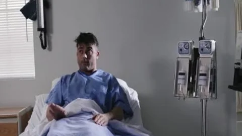 nice-looking blond Nurse Administers A dirty Beef Injection