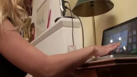 busty blonde lady-teen Ravishes Her Slaves dark hole