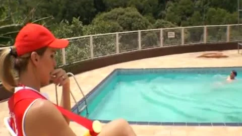 shelady Baywatch hotties group-poke lucky guy