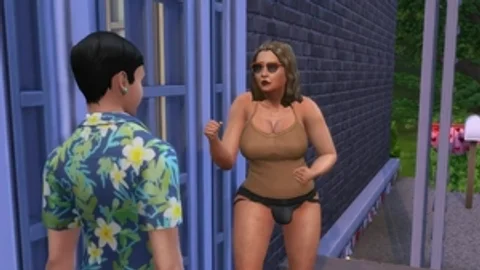 excited daddy Trans Woman Wants Her fresh neighbor - WickedWhims