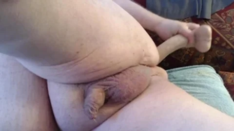concupiscent fat Sissy plows ass And Cums