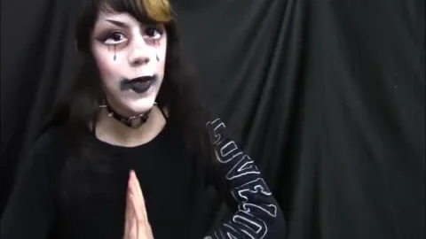 Emo teen ladyboy Dildos wazoo & Cums On Feet #15