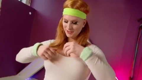 Trans Angels - American Skyy Knox playing with big dick guy